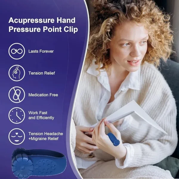 Sugar Control LI4 Acupressure Point Clip – Natural Headache