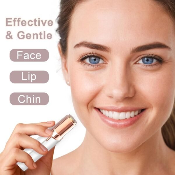 FLAWLESS Facial Hair Removal for Women, Painless Hair Remover Device for Face, Electric Hair Removal for Face, Lips, Chin, Armpit, Fingers, Arms with USB Rechargeable