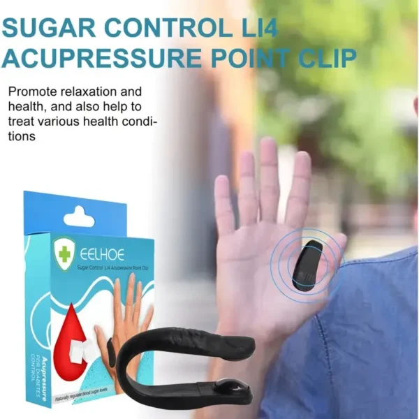 Sugar Control LI4 Acupressure Point Clip – Natural Headache