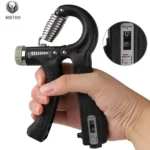 Histro Automatic Counting Hand Gripper Adjustable Resistance Automatic Counting Non-Slip Hand Grip Strength Trainer Fingers Wrist Forearm Exerciser Workout Gear Home Gym Exercise Equipment Hand Gripper 5-60KG Automatic Non-Slip hand strengthen