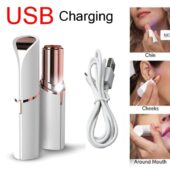 FLAWLESS Facial Hair Removal for Women, Painless Hair Remover Device for Face, Electric Hair Removal for Face, Lips, Chin, Armpit, Fingers, Arms with USB Rechargeable