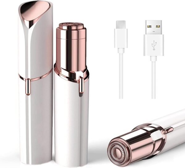 FLAWLESS Facial Hair Removal for Women, Painless Hair Remover Device for Face, Electric Hair Removal for Face, Lips, Chin, Armpit, Fingers, Arms with USB Rechargeable