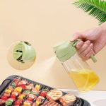 2 in 1 Oil Sprayer Bottle for Cooking – Refillable Olive Oil Dispenser & Spray Bottle for Air Fryer, Cash on Delivery