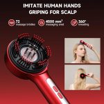 3-in-1 Electric Scalp Massager Hair Oil Applicator | Waterproof Hair Growth Scalp Brush | USB Rechargeable