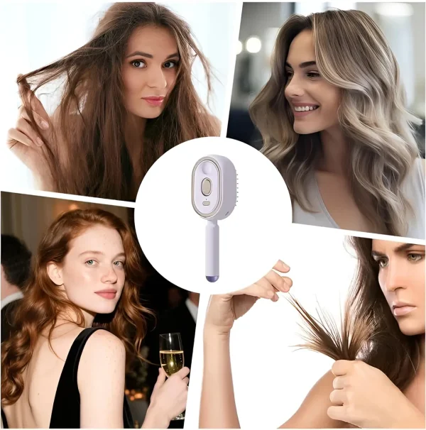 Electric Nano Mist Hair Brush | Rechargeable Spray Comb
